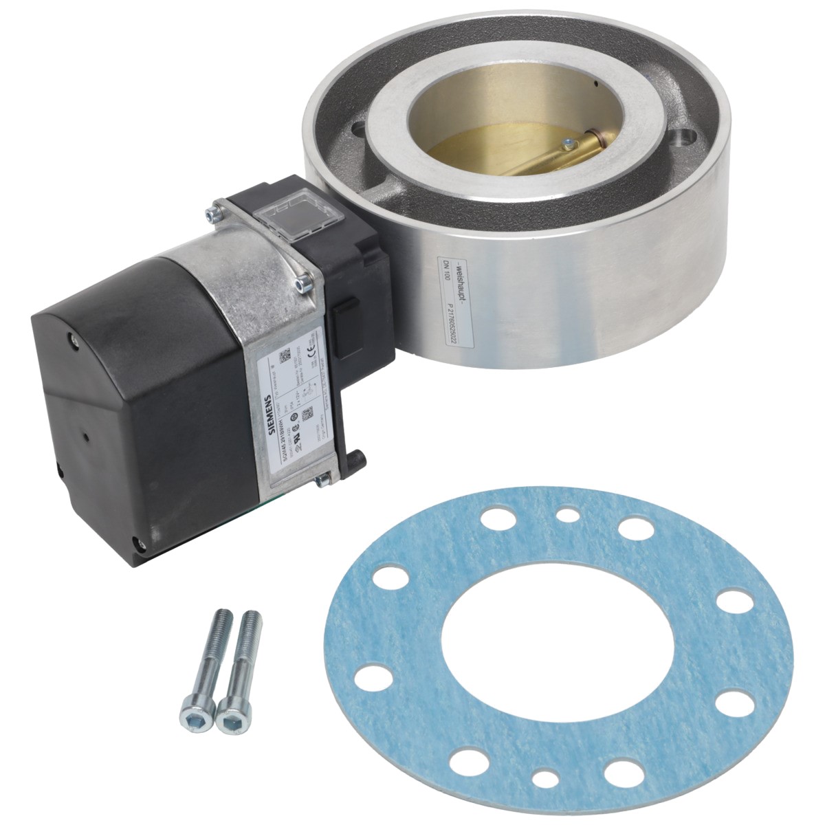 Gasdrossel DN100 W-FM mit Stellantrieb SQM45