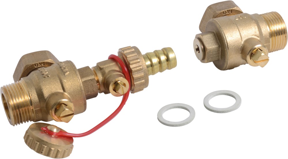 Heizungs-Eckhähne für Armaturen und Vitopend 100 WH1B