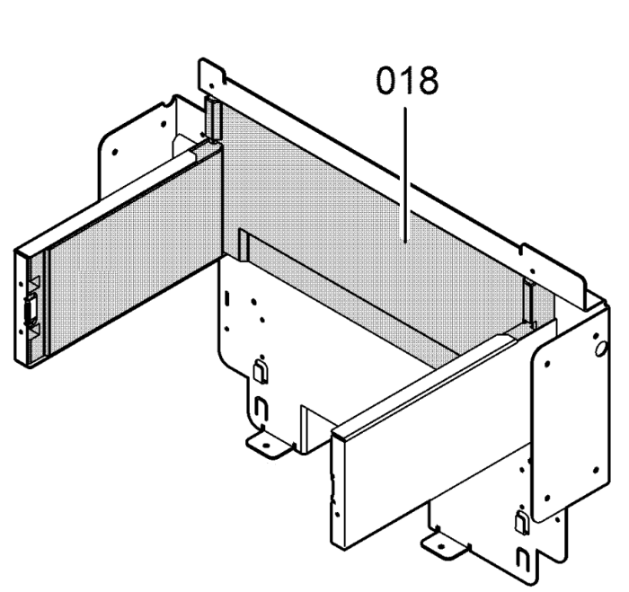 Brennraumdämmung hinten RLA für WH2A WH2B