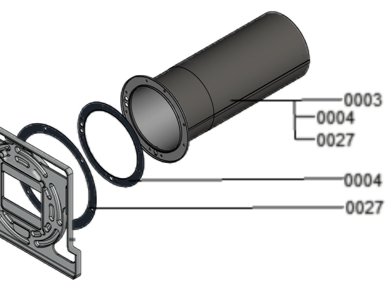 Flammkörper CM2 620kW mit Dichtung