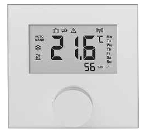 Raumthermostat AlphaSW Funk LCD