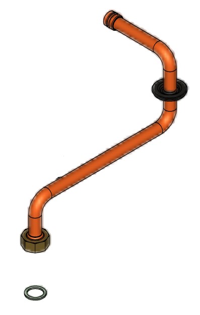 Anschlussrohr Rücklauf Vitodens 333-F