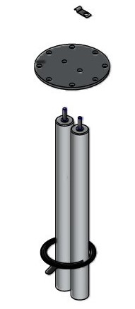 Anodenflansch mit Dichtung CVW(A) 300/390L