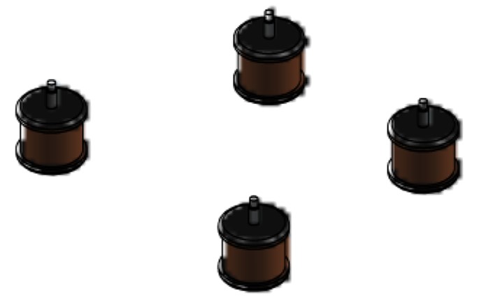 Schwingungsdämpfer (Set)  