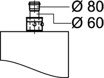Erweiterung exzentrisch D=80/110