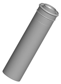 Bild von Luft-/Abgasrohr 80/125mm - 1000mm