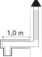 Abgaspaket Schacht 12,5m flexibel DN100/60